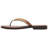 Coach Brianna Round Toe Flat Rubber Sole Flip Flops Women Footwear Brown CZ371-BRN