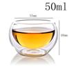 Tazza di vetro Tazza di vetro borosilicato ad alta resistenza a doppia parete Tazza di tè Latte Succo Vino Caffè Acqua Tazza Bar Drinkware Regalo