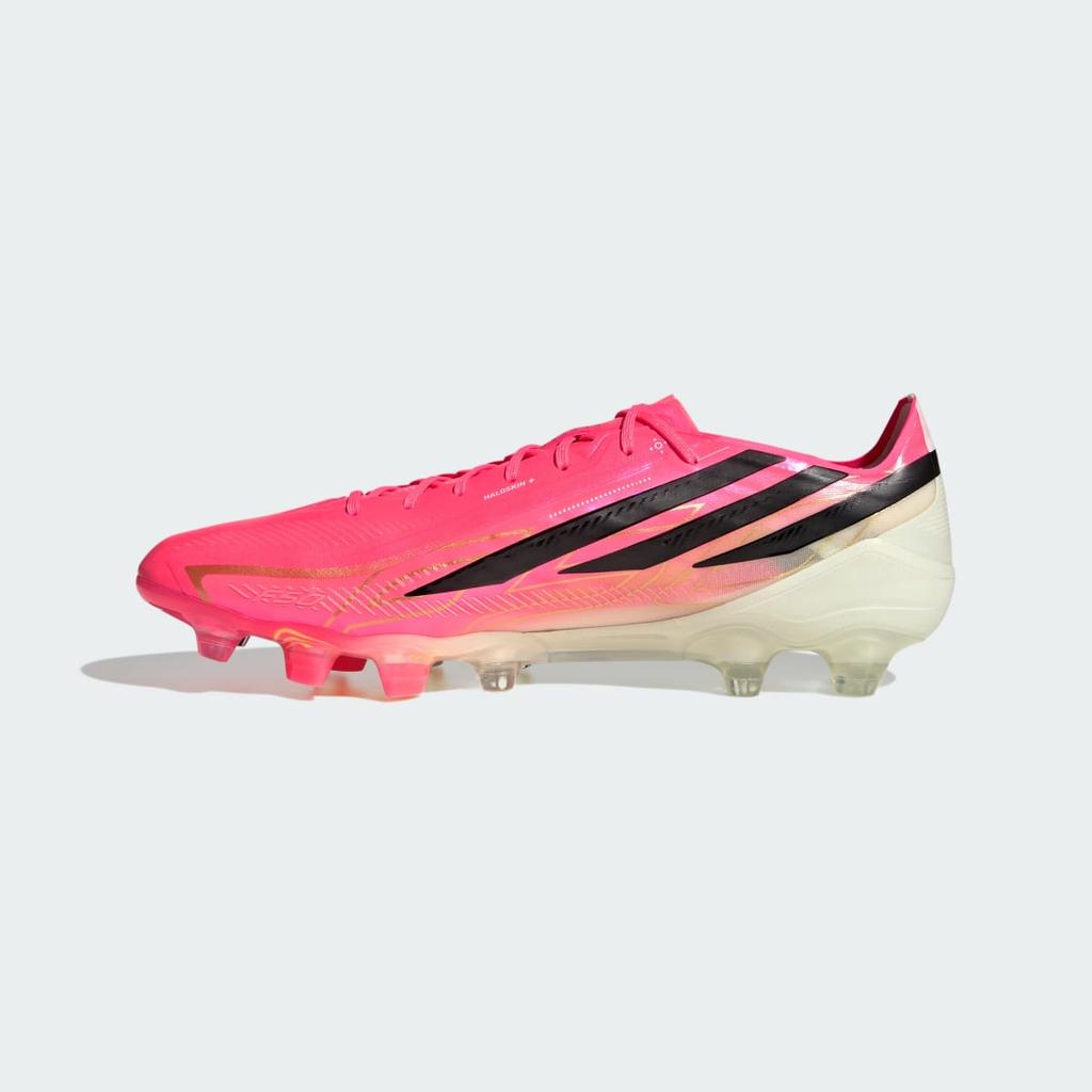 adidas F50 HYPERFAST ELITE Hard Ground Football Boots HQ0020 Unisex Performance Sports Shoes Solar Turbo / Core Black / Gold Metallic