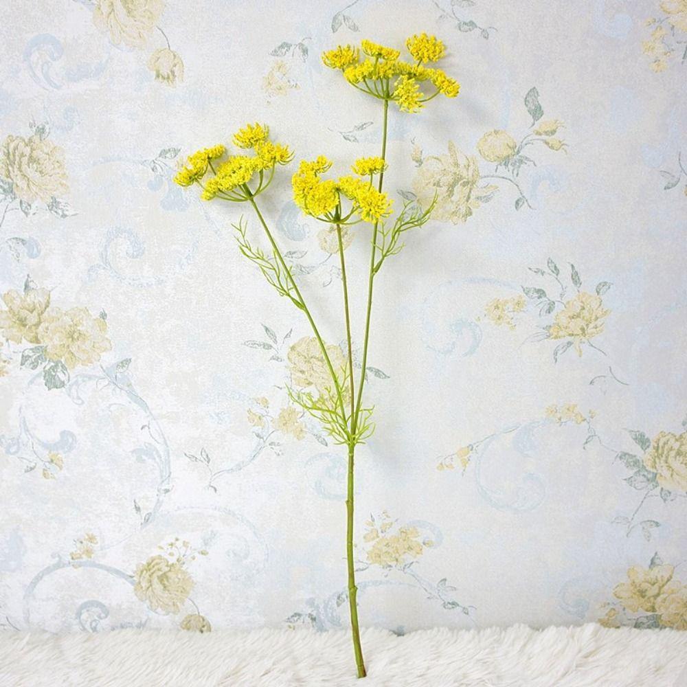 Home Decoration Plastic Artificial Lace Flower Flexible Handmade Lace Flowers Non-fading 3 Heads Lace Flower Bouquet Party