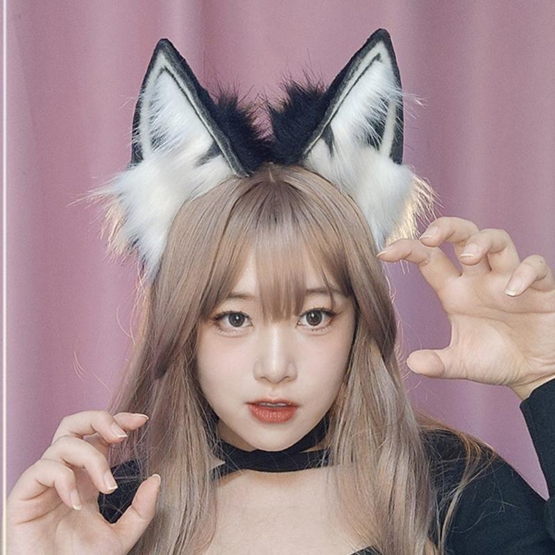 Halloween Cats Ear Hair Hoop Cute Girls Live Broadcast Cosplay Party Headwear