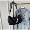 Oxford Cloth Casual Wide Shoulder Strap Small Bag for Women Simple Commuting Bag High-end Niche Crossbody Bag for Women