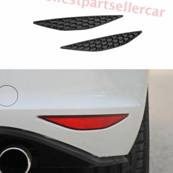 For VW Golf MK7/7.5 2014-2019 ABS Black Front Fog Light Eyelid Molding Trim 2PCS