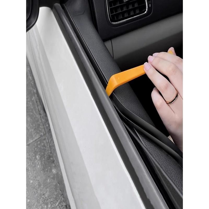 Universal V-Shaped Car Window Sealing Strips Rubber Auto Window Gap Filler Weatherstrip Car Door Noise Ulation Strips
