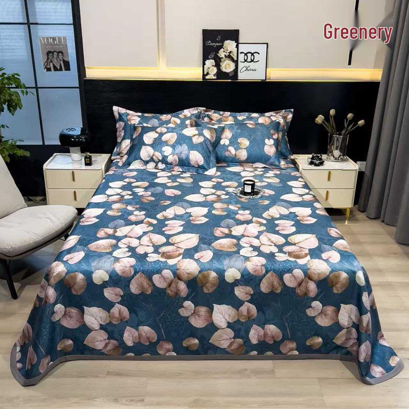Ice Silk Summer Cool Mat Set: Foldable & Washable Three-Piece for Dormitory Single Beds