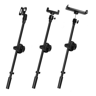 Drehbarer Mikrofonständer Telefonhalter Multifunktional 55cm Schreibtischhalter Ständer Mikrofonklemme für Vlog Live-Stream Fotografie