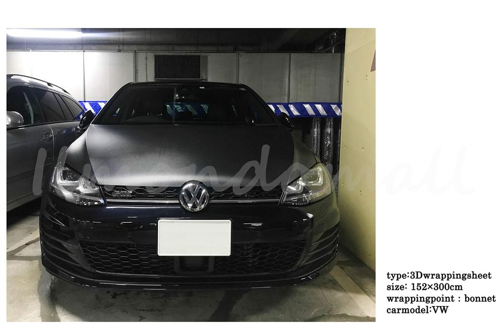 IlMondoMall 3D Samolepka s realistickým vzhledem karbonových vláken s drážkami pro odvod vzduchu list, (152x035, Černá)