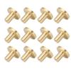 12 Pack Gold Cabinet Knobs Zinc Alloy Drawer Knobs Cabinet Knob Handles Hardware with Screws