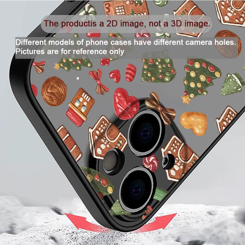 Christmas Tree Gingerbread Graphic Phone Case for Samsung Galaxy S25 S24 S23 Ultra S22 Plus S21 FE 5G Soft Covers New Year Gifts