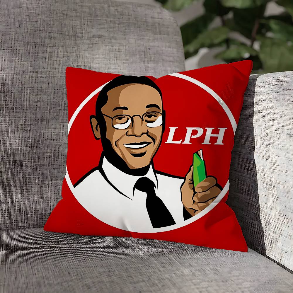 L-Los P-Pollos Hermanos Pillow Case For Sofa Decor Car Office Room Printing Cushion Cover Decorations and Protector