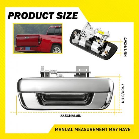 Tailgate Handle Latch Chrome 25801998 For 04-12 Chevy Colorado GMC Canyon