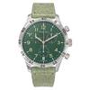 Type 21 Flyback Chronograph Leather Strap Green Dial Quartz H1821CHALV Men's Watch
