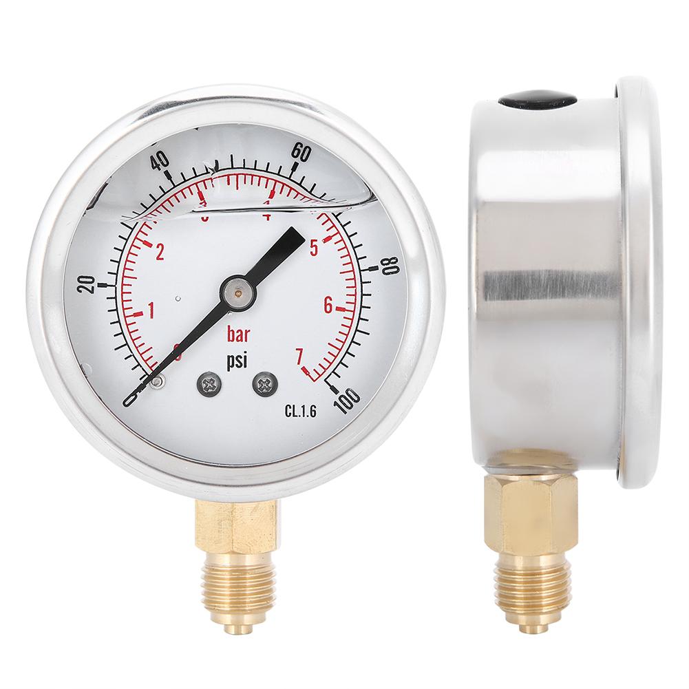 TSPGG6047bar 1 4BSP Y60 Radial Oil Filled Pressure Gauge Instrument for Pressure Measurement