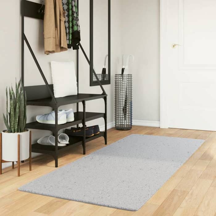 VidaXL Tapis HUARTE à poils courts doux et lavable gris 80x200 cm 375072