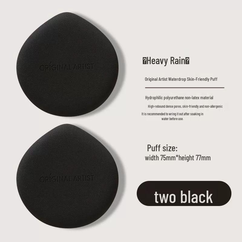 Original Artist Dual-Use Powder Puff: Expands When Wet, Non-Absorbent, Even Application for Concealer