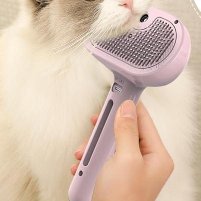 Cat Grooming Shedding Comb with Built-In Spray Function Pet Hair Removal Comb for Pets Clothes Shedding Tangled Hair