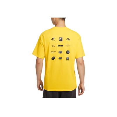 Sportswear Comfortable Fashionable Soft Skin-Friendly Short Sleeve T-Shirt Men Tops Glow-Yellow HJ0727-718