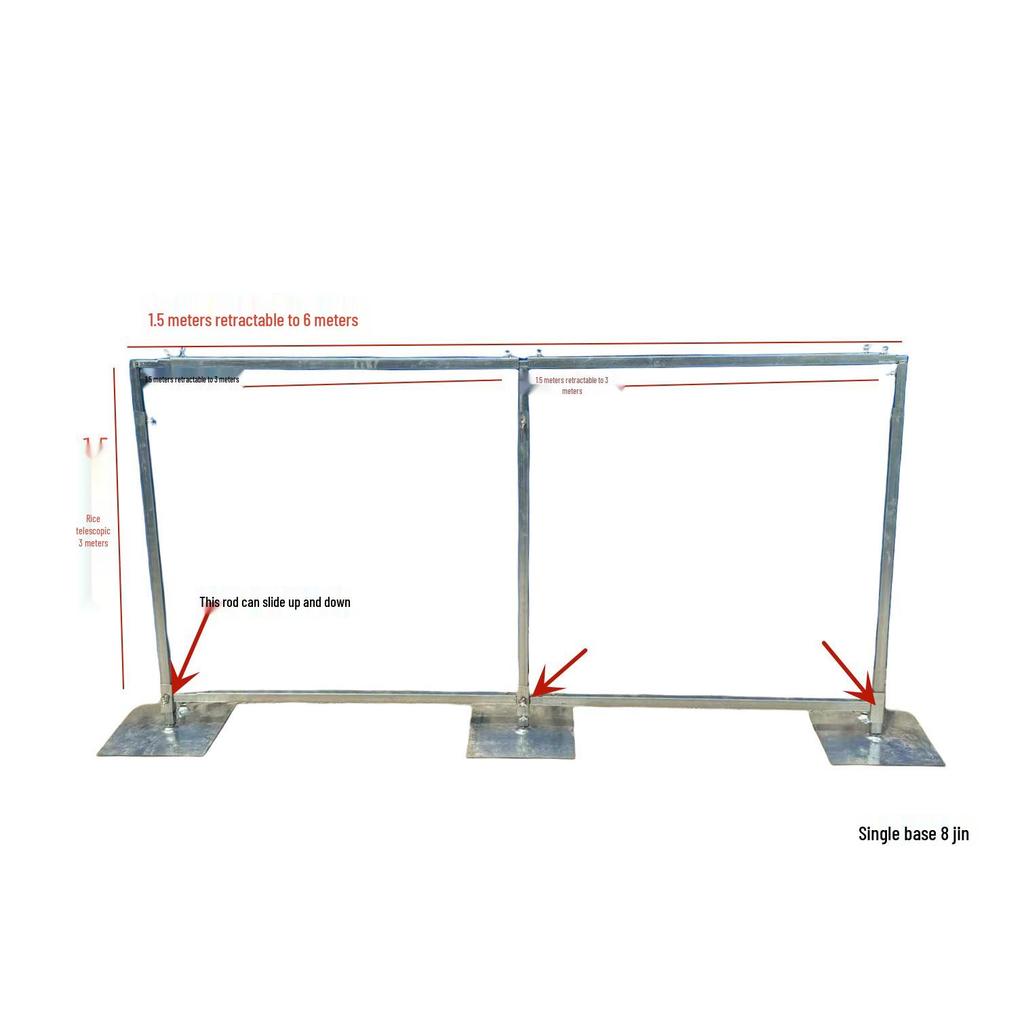 Retractable Iron Wedding Prop Stand for Sign-In Backgrounds