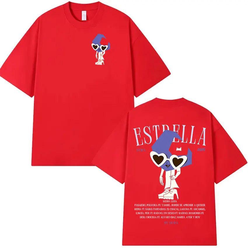 Men's Top Rapper MORA Album 2025 Merch Graphic T Shirt Y2K Clothing Casual Oversized T Shirt Unisex Fashion High Quality T-shirt