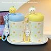 New Thermos Cup Cute Portable Girl High Value Small Picture Stainless Steel Student Niche Cartoon Straw Water Cup