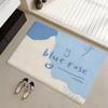 Floor Mat Eco Flannel Doormat Non-Slip Odorless Indoor Soft Short Plush Floor Rug INS Korean Cute Style
