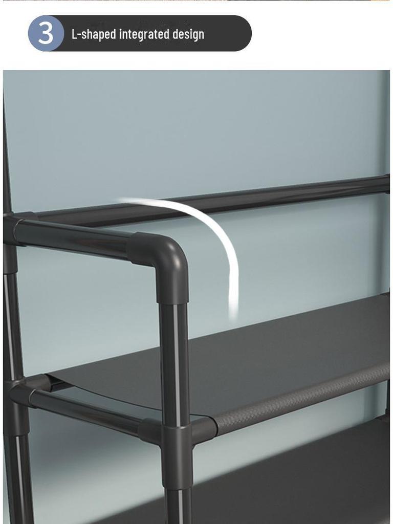 Suport pentru pantofi și pălării cu mai multe straturi care economisește spațiu pentru ușă - Soluție de depozitare economică