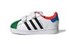 LEGO X Originals SUPERSTAR CF Comfortable Abrasion Resistant Low Top Toddler Shoes White Green Blue H03970