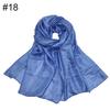 New scarf linen solid color imitation silk soft bag head shawl scarf one piece