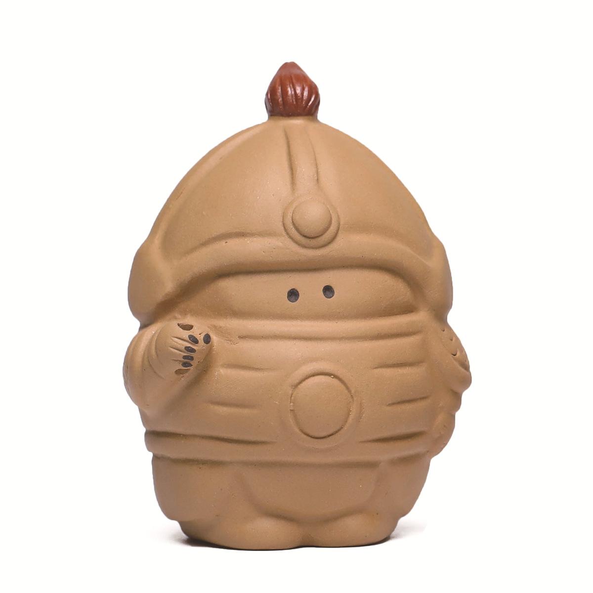 

Purple sand tea pet little general ornament terracotta warriors and horses sculpture creative hero martial general