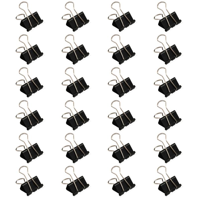 24Pieces Stainless Steel Binder Clip Metal Long Tail Clip Paper Clamps Foldback Clip for Food Bag Document Drawing Board