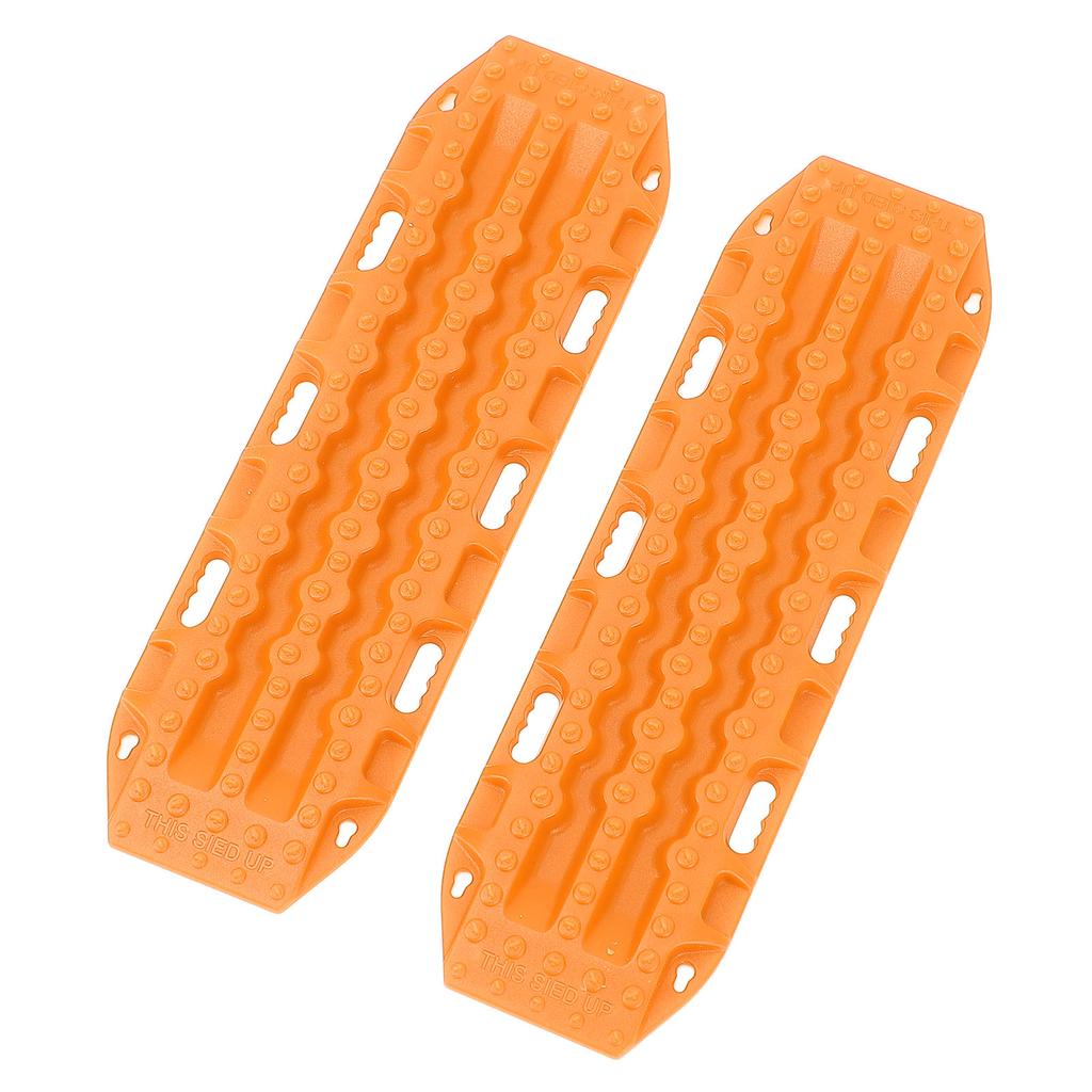 1 Pair RC Sand Ladder Anti Slip Plastic RC Crawler Car Recovery Ramps Board for SCX24 124 Orange