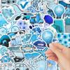50 Blue Ocean Style Graffiti Stickers – Fresh VSCO Themed Thermos Cup Decor