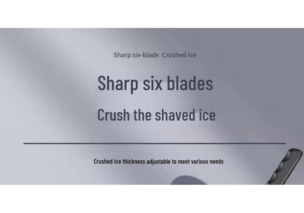 Compact Ice Crusher for Shaved Ice and Smoothies – Ideal for Street Vendors, Home Use, Milk Tea Shops, and Snow Ice Treats