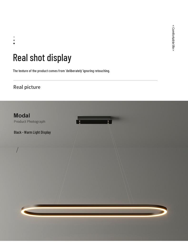 Nordic Modern Minimalist Chandelier for Dining and Reception Rooms