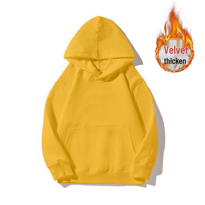 Kinder Kapuzenpullover Unifarben Rundhals - Sweatshirt aus gekämmter Baumwolle mit individuellem Logo