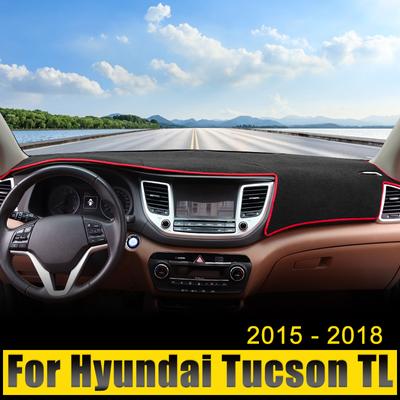 Automobilių priedai, skirti Hyundai Tucson TL 2015 2016 2017 2018 Plug-in Hibrid prietaisų skydelio dangtis Venkite šviesos trinkelių anti-UV kilimų kilimėlių