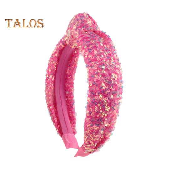 Cerc de păr pentru fete Fancy Sparkling Curcubeu Înnodat Bentiță Accesorii pentru păr Zi de naștere Fată Cadou bentiță