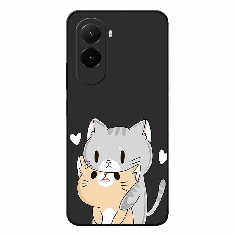 Soft Case For Poco M7 4G Cases Cartoon Back Cover For Xiaomi Poco M7 Protective Animal Bumper Bag Poco M7 M7 4G Cool Cat Capa M7