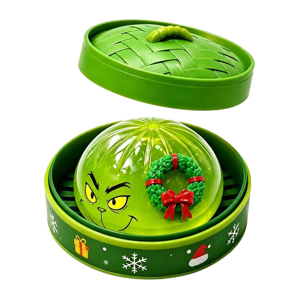 Halloween Steamed Bun Toy with Steamer Basket for Stress