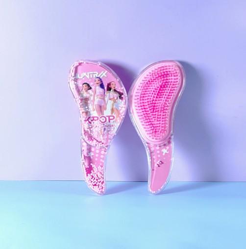 

New Hot Kpop Demon Hunter Girl Group Cartoon S-shaped Comb Adorable Teenage Girl Massage Air Cushion Comb High Quality