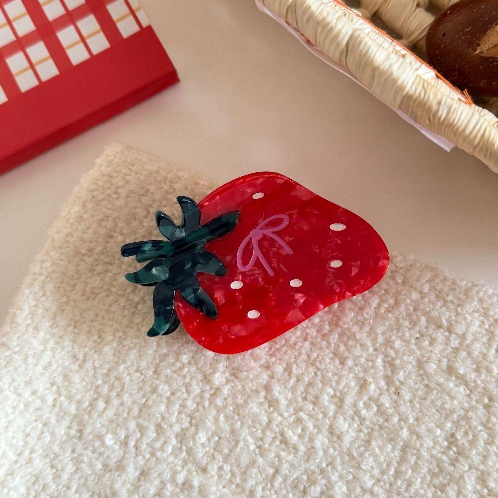 Sweet Vegetable Hair Clip Cute Acetic Acid Claw Clip Creative Fruit Shark Clip Daily