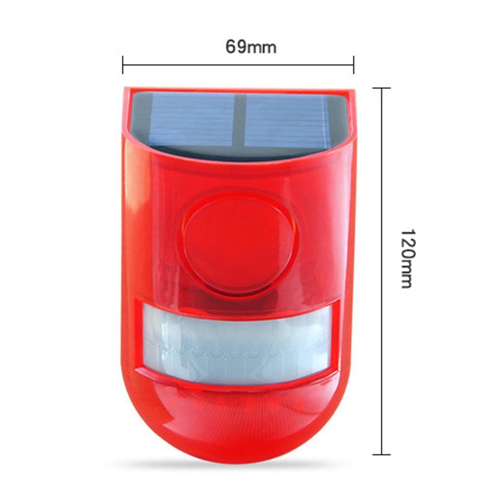 Solar Infrared Motion Sensor Alarm Animal Repeller with Flashing Light Sound Noise Maker For Detering Raccoon Deer Skunk Bear