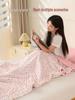 Portable Cotton Double-Layer Gauze Sleeping Bag for Naps, Travel, Camping & Car Use - Machine Washable