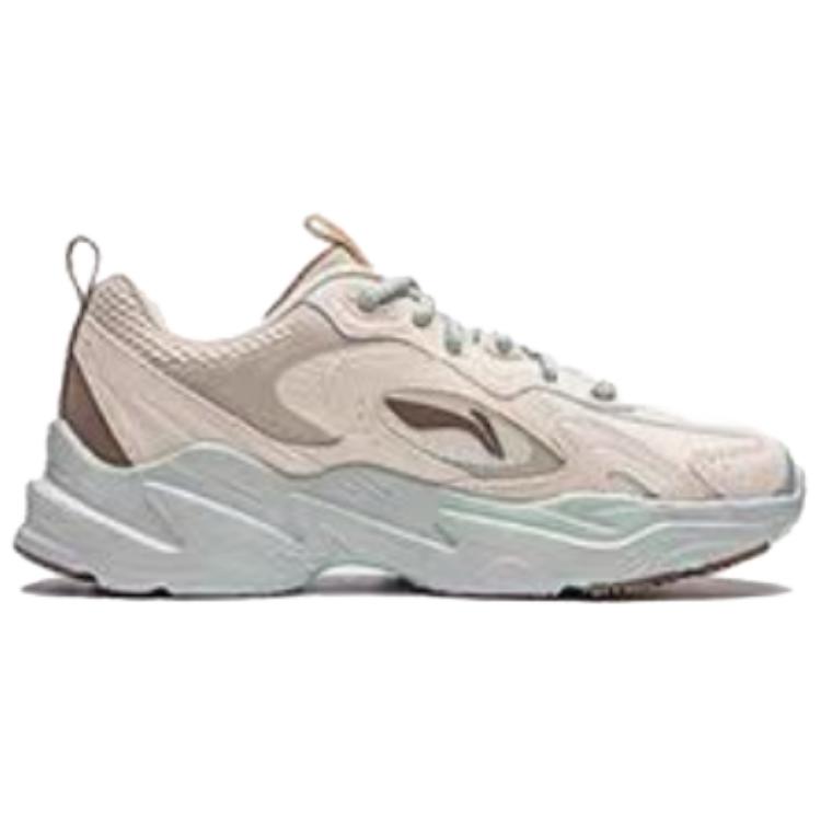 New LiNing Meteor Cushioning Anti Slip And Wear Resistant Support Low Top Casual Shoes Women's Gray Pink AGCU122-3