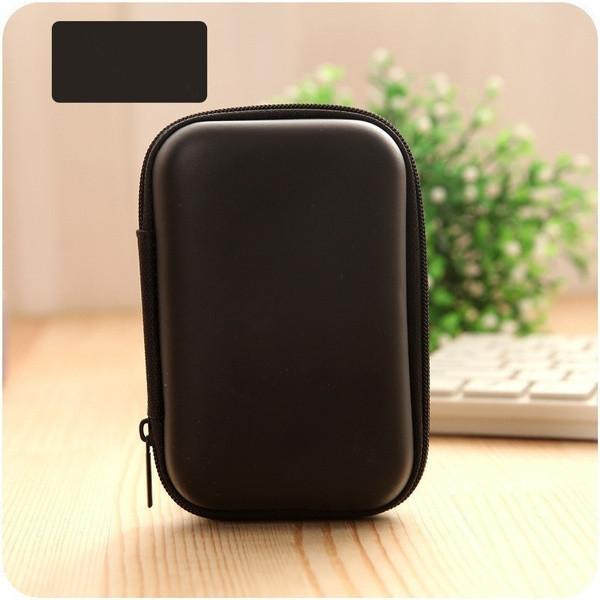 Elegant Mini Zipper Earphone Bag With Mesh Pocket And High Quality Eva Material For Safe Travel
