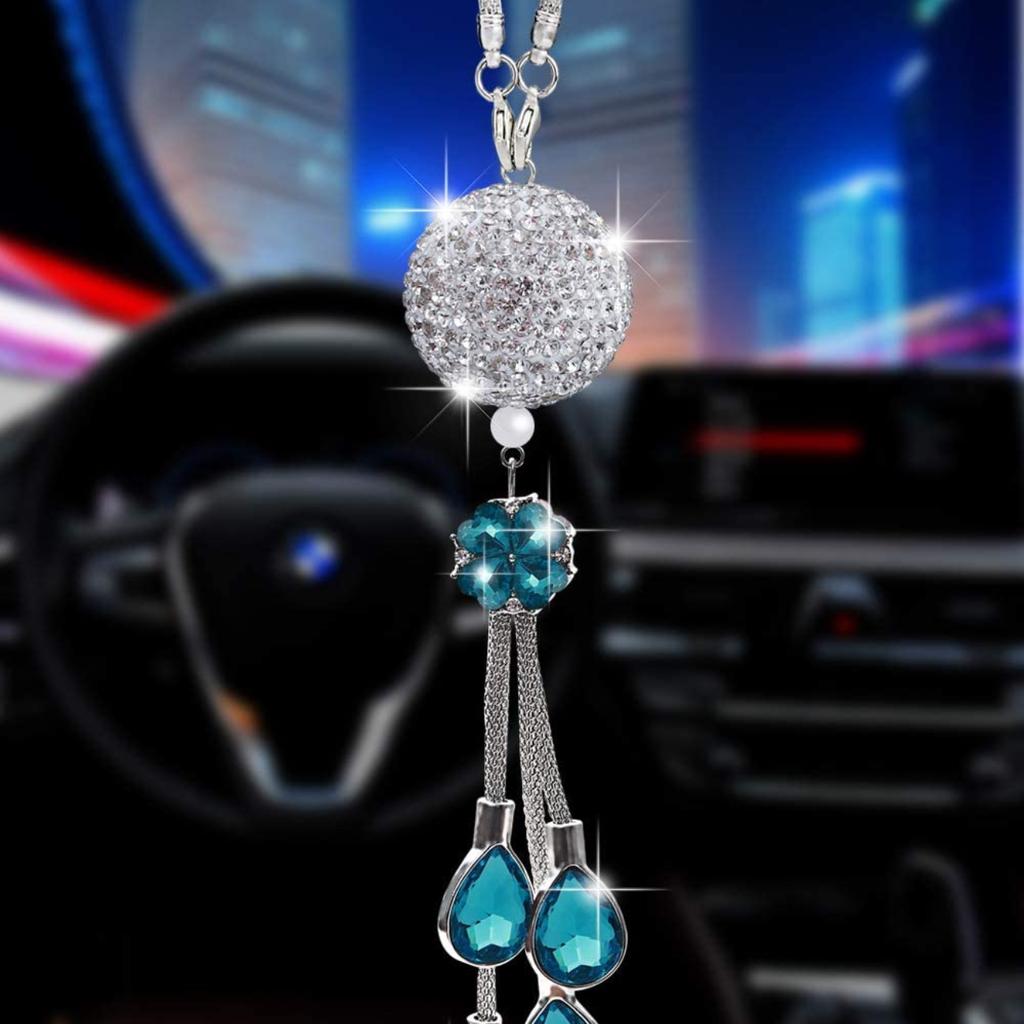 Clear White, Pink Crystal Car Rear View Mirror Charms Car Decoration Lucky Hanging Interior Ornament Pendant for Car 2 Piece Bling Heart Car Diamond White Car Accessories Clear White, Pink Crystal Car Rear View Mirror Charms Car Decoration Lucky Hanging Interior Ornament Pendant for Car 2 Piece Bling Heart Car Diamond White Car Accessories