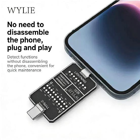 WYLIE Phone Tail Plug TypeC Charging DNDP Detection Adapter Board for Lightning Tail Plug Testing Small Board 5