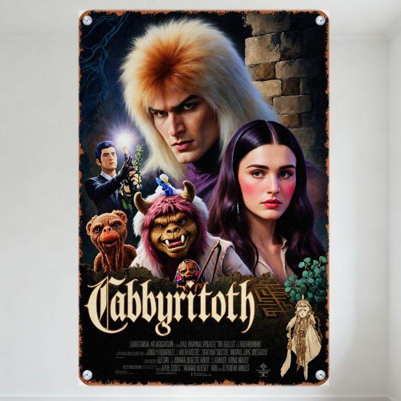 

Vintage Cabbbyritoth Movie Poster Metal Tin Sign - Retro Horror Comedy Sci-Fi Fantasy Wall Plaque for Home Bar Cafe Decor 20x30cm（7.8x11.8inch）