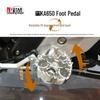 N-STAR Beast 650 Stainless Steel Rotating Foot Pegs - Wide Nail Surface for Motorcycles