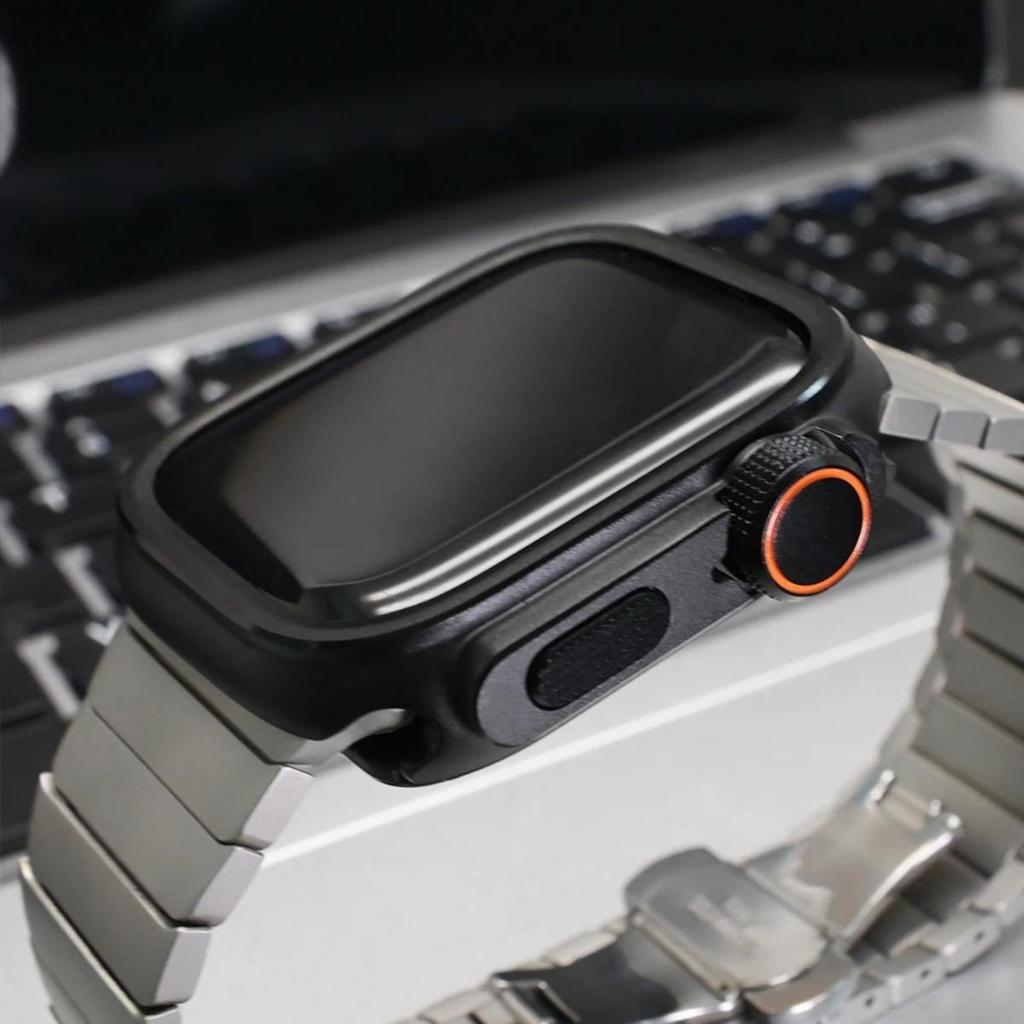 Metallramfodral för Apple Watch Ultra3 49mm S11 46mm 45mm SE3 44mm Skyddskåpa för IWatch Serie 11 10 9 8 7 6 5 4 SE3 Ingen G
